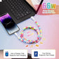 Pearl Ombré Multicolor Beaded 4-in-1 Beaded Fast Charging Cable