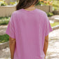 Ribbed Sequined Easter Bunny/Egg Graphic Tee and Short Set