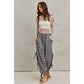 CHECKERED PLAID ELASTICIZED JOGGER TRACK PANTS
