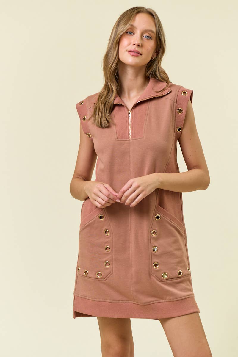 GROMMET DETAIL Dress