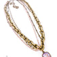 Four strand necklace with Austrian crystal