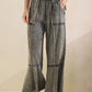 MINERAL WASHED DENIM PANTS