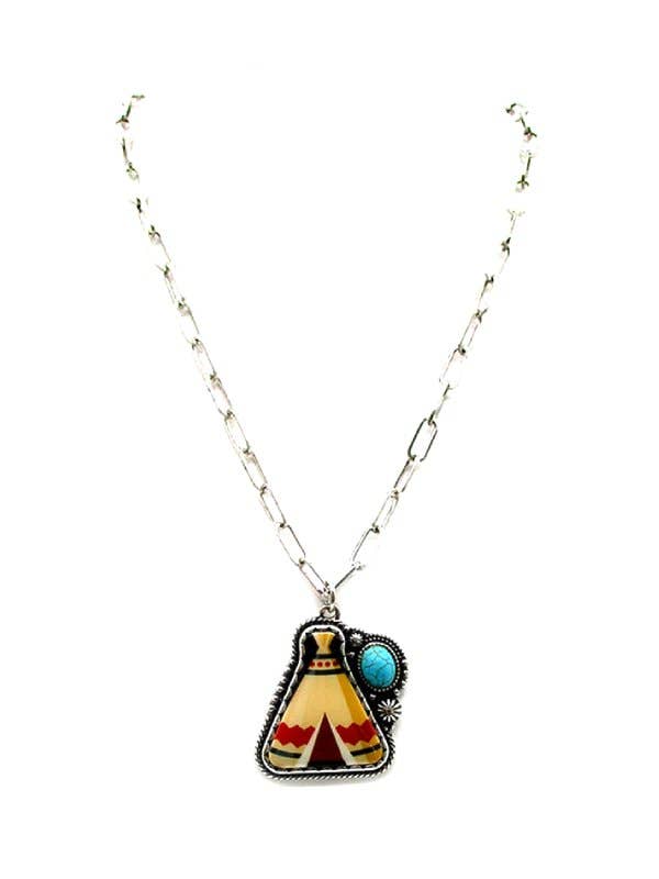 Tipi. Pendant Necklace