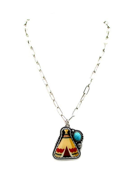 Tipi. Pendant Necklace