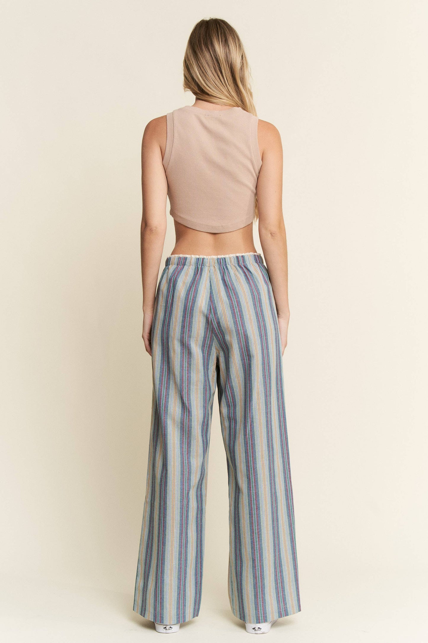 ECLECTIC STRIPE LINEN PANTS