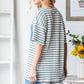 JACQUARD STRIPE TOP WITH POCKET