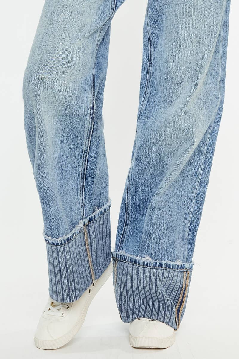 STRIP HIGH RISE WIDE LEG