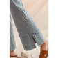 MID RISE FLARE BOTTOM DENIM JEANS WITH SIDE PEARL
