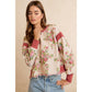 FLORAL BRUSHED TERRY OPEN BACK