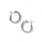 Pretty Tough Stud Medium Leverback Hoop Earrings